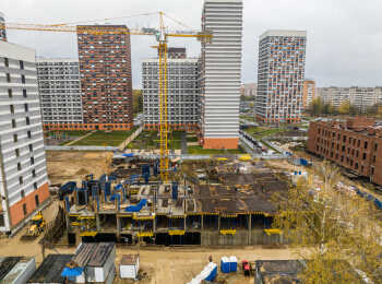 фото строительства жк Московский квартал Октябрь 2022
