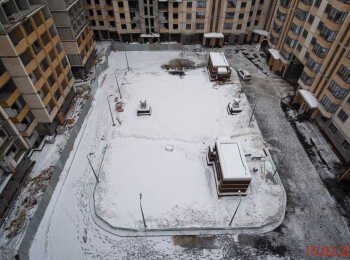 фото строительства жк Ломоносовъ Февраль 2022