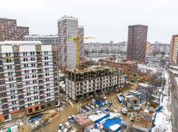 фото строительства жк Московский квартал Январь 2023