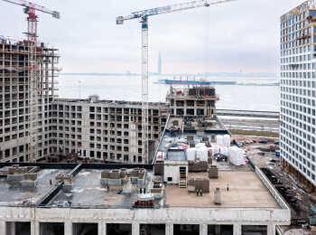 ЖК GloraX Premium Vasileostrovsky ход строительства - Январь 2023