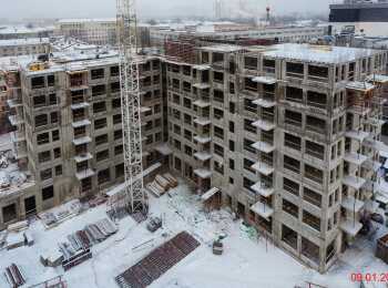 жилой комплекс Лисичанская, 22 ход строительства - Январь 2023