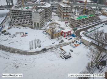 жилой комплекс Neva Residence ход строительства - Февраль 2023