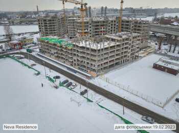 ЖК Neva Residence ход строительства - Февраль 2023