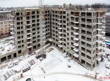 жилой комплекс Лисичанская, 22 ход строительства - Февраль 2023