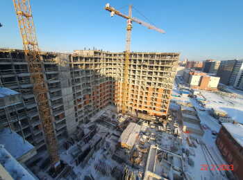 жилой комплекс iD Svetlanovskiy ход строительства - Февраль 2023