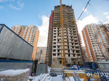 жилой комплекс по проезду Дежнева, 30 ход строительства - Март 2023
