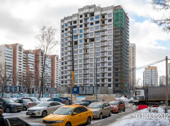 жилой комплекс по проезду Дежнева, 32 ход строительства - Март 2023