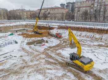 фото строительства жк Петровский парк II (РГ-Девелопмент) Март 2023