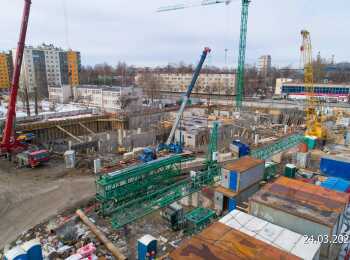 жилой комплекс Астрид ход строительства - Март 2023
