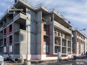 жилой комплекс Дворцовый фасад ход строительства - Март 2023