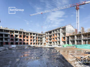 ЖК Дворцовый фасад ход строительства - Март 2023