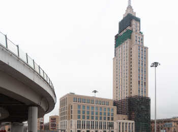 фото строительства жк Alcon Tower Апрель 2023