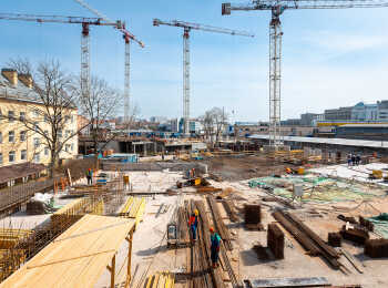 фото строительства жк GloraX City Балтийская Апрель 2023