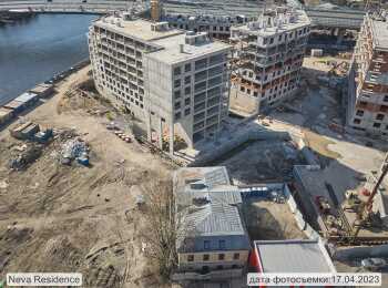 жилой комплекс Neva Residence ход строительства - Апрель 2023