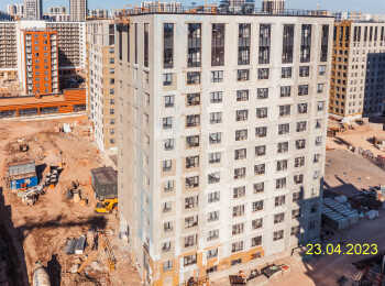 фото строительства жк Тайм Сквер Апрель 2023