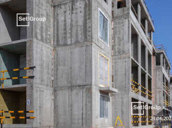 ЖК Дворцовый фасад ход строительства - Апрель 2023