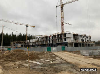 фото строительства жк Sertolovo Park Май 2023