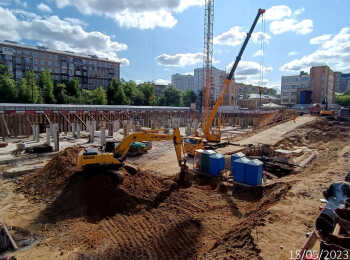 Петровский парк II (РГ-Девелопмент) ход строительства на Май 2023