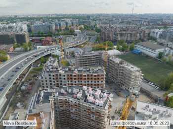 жилой комплекс Neva Residence ход строительства - Май 2023