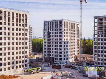 жилой комплекс Тайм Сквер ход строительства - Май 2023