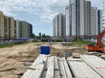 жилой комплекс Рубеж ход строительства - Июнь 2023