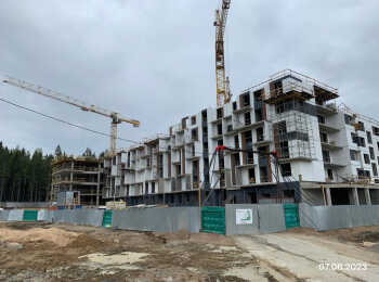 жилой комплекс Sertolovo Park ход строительства - Июнь 2023
