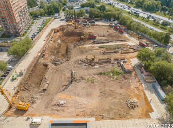 ЖК Варшавские ворота ход строительства - Июнь 2023