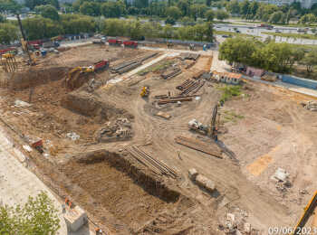 фото строительства жк Варшавские ворота Июнь 2023