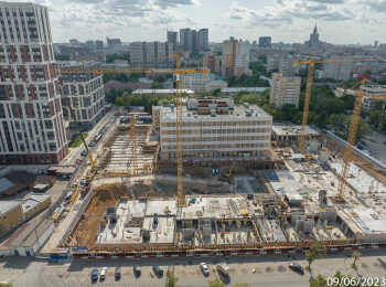ЖК Петровский парк II (РГ-Девелопмент) ход строительства - Июнь 2023