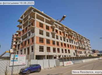 жилой комплекс Neva Residence ход строительства - Июнь 2023