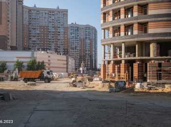 фото строительства жк Приморский квартал Июнь 2023
