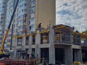 жилой комплекс Школьный (Остов) ход строительства - Июнь 2023