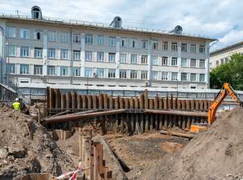 фото строительства жк Level Бауманская Июнь 2023