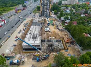фото строительства жк Юнино Июнь 2023
