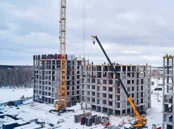 жилой комплекс на Московском ход строительства - Март 2023
