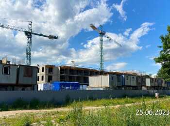 фото строительства жк Астрид Июнь 2023