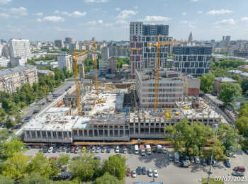 жилой комплекс Петровский парк II (РГ-Девелопмент) ход строительства - Июль 2023