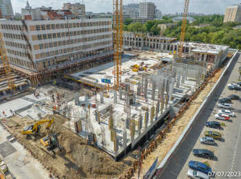 ЖК Петровский парк II (РГ-Девелопмент) ход строительства - Июль 2023