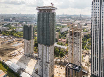 фото строительства жк Павелецкая Сити Июль 2023