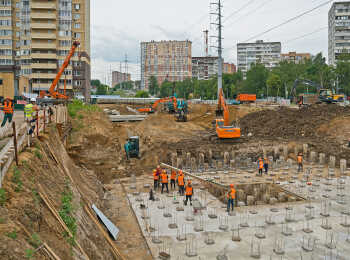 фото строительства жк Одинбург Июль 2023