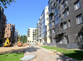 фото строительства жк Смарт-квартал Лесная Отрада Июль 2023
