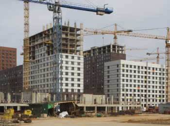 фото строительства жк Бунинские луга Октябрь 2023