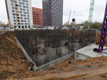 фото строительства жк Волжский парк Октябрь 2023