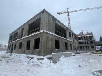 фото строительства жк Экоград Новый Катуар Февраль 2024