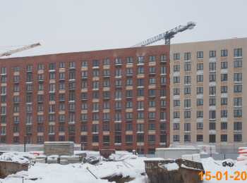 фото строительства жк Ильинские луга Январь 2024