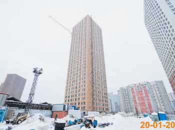 фото строительства жк Большая Очаковская 2 Январь 2024