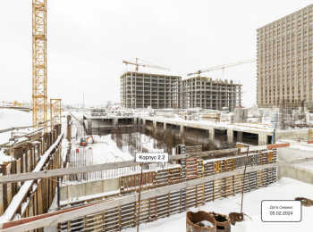 фото строительства жк Тропарево Парк Февраль 2024