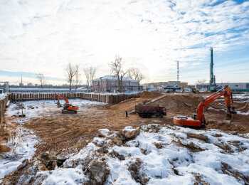 фото строительства жк Level Селигерская Январь 2024