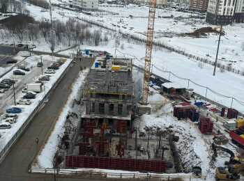 фото строительства жк Первый Московский Февраль 2024