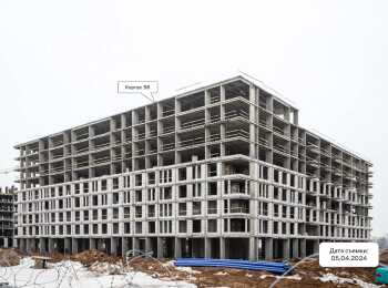 фото строительства жк Рублевский Квартал Апрель 2024